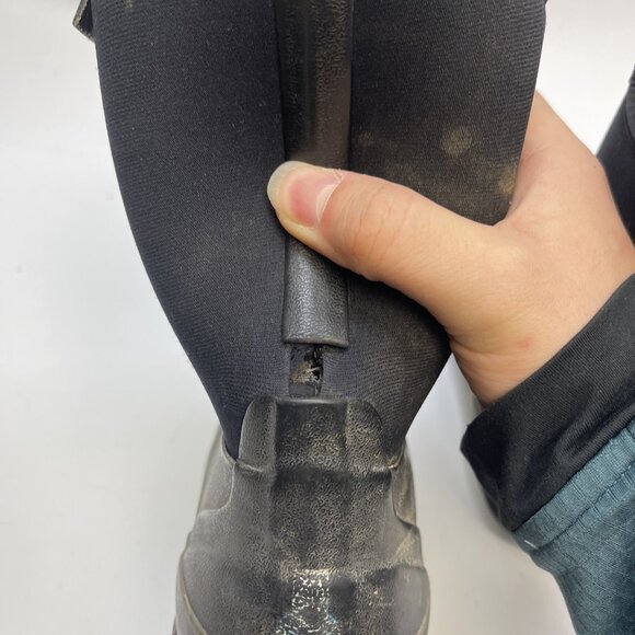 BOGS Big Kids Classic High HA Black Fabric Rain/Snow Boots Sz 13 US 30 EU Read - Picture 9 of 16